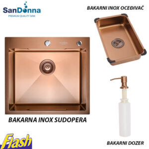 Bakarna INOX Sudopera (SET) - SanDonna - HD5550R