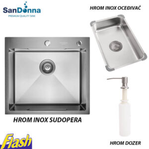 Hrom INOX Sudopera (SET) - SanDonna - HD5550R